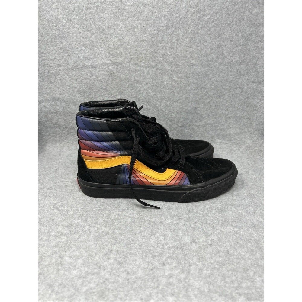 Vans Sk8-Hi Reissue Refract Black And Multi Skate Shoes Size Men 8 Women’s 9.5
